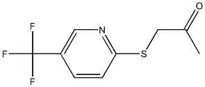 1-{[5-(trifluoromethyl)-2-pyridyl]thio}acetone Struktur