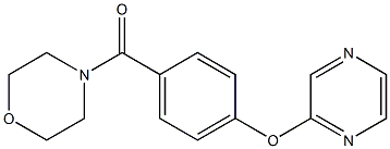 morpholino[4-(2-pyrazinyloxy)phenyl]methanone Struktur