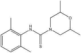 N4-(2,6-dimethylphenyl)-2,6-dimethylmorpholine-4-carbothioamide Struktur