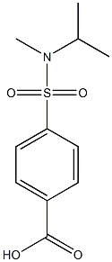 4-{[isopropyl(methyl)amino]sulfonyl}benzoic acid Struktur