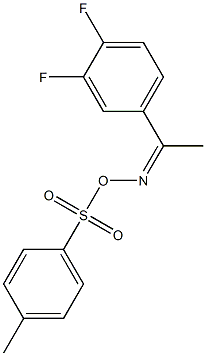 N-[1-(3,4-difluorophenyl)ethylidene]-N-{[(4-methylphenyl)sulfonyl]oxy}amine Struktur