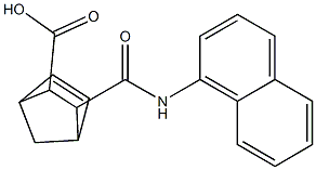 3-[(1-naphthylamino)carbonyl]bicyclo[2.2.1]hept-5-ene-2-carboxylic acid Struktur