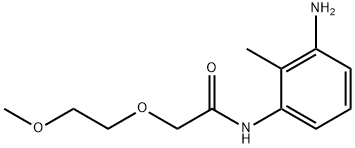 N-(3-amino-2-methylphenyl)-2-(2-methoxyethoxy)acetamide Struktur