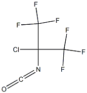 1-chloro-2,2,2-trifluoro-1-(trifluoromethyl)ethyl isocyanate Struktur