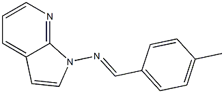 N-[(E)-(4-methylphenyl)methylidene]-1H-pyrrolo[2,3-b]pyridin-1-amine Struktur