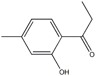 1-(2-hydroxy-4-methylphenyl)propan-1-one Struktur