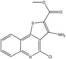 methyl 3-amino-4-chlorothieno[3,2-c]quinoline-2-carboxylate Struktur