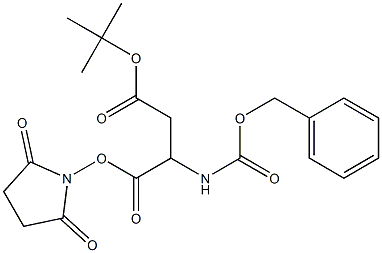 4-(tert-butyl) 1-(2,5-dioxotetrahydro-1H-pyrrol-1-yl) 2-{[(benzyloxy)carbonyl]amino}succinate Struktur