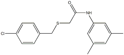 2-[(4-chlorobenzyl)sulfanyl]-N-(3,5-dimethylphenyl)acetamide Struktur