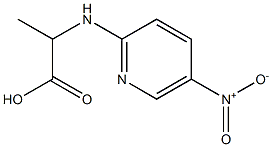 2-[(5-nitro-2-pyridinyl)amino]propanoic acid Struktur