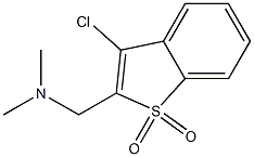 3-chloro-2-[(dimethylamino)methyl]-1H-1lambda~6~-benzo[b]thiophene-1,1-dione Struktur