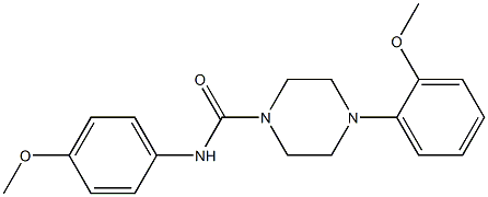 N1-(4-methoxyphenyl)-4-(2-methoxyphenyl)piperazine-1-carboxamide Struktur