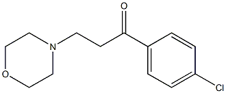 1-(4-chlorophenyl)-3-morpholinopropan-1-one Struktur