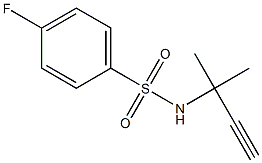 N1-(1,1-dimethylprop-2-ynyl)-4-fluorobenzene-1-sulfonamide Struktur