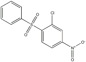 2-chloro-4-nitro-1-(phenylsulfonyl)benzene Struktur