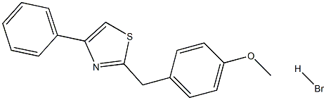 2-(4-methoxybenzyl)-4-phenyl-1,3-thiazole hydrobromide Struktur