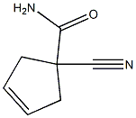 1-cyanocyclopent-3-ene-1-carboxamide Struktur