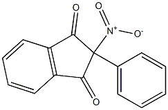 2-nitro-2-phenylindane-1,3-dione Struktur