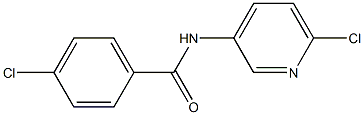 4-chloro-N-(6-chloro-3-pyridinyl)benzenecarboxamide Struktur