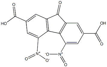 4,5-dinitro-9-oxo-9H-fluorene-2,7-dicarboxylic acid Struktur