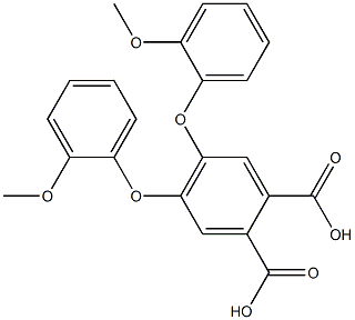 4,5-di(2-methoxyphenoxy)phthalic acid Struktur