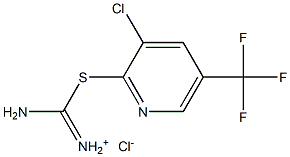 amino{[3-chloro-5-(trifluoromethyl)-2-pyridinyl]sulfanyl}methaniminium chloride Struktur