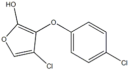 4-chloro-3-(4-chlorophenoxy)furan-2-ol Struktur