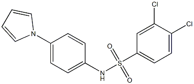 N1-[4-(1H-pyrrol-1-yl)phenyl]-3,4-dichlorobenzene-1-sulfonamide Struktur