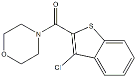 (3-chloro-1-benzothiophen-2-yl)(morpholino)methanone Struktur