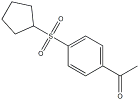 1-[4-(cyclopentylsulfonyl)phenyl]ethanone Struktur