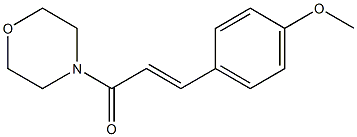 3-(4-methoxyphenyl)-1-morpholinoprop-2-en-1-one Struktur