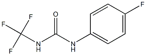 N-(4-fluorophenyl)-N'-trifluoromethylurea Struktur