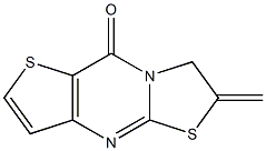 6-methylene-6,7-dihydro-9H-[1,3]thiazolo[3,2-a]thieno[3,2-d]pyrimidin-9-one Struktur