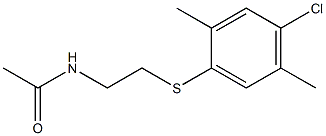 N1-{2-[(4-chloro-2,5-dimethylphenyl)thio]ethyl}acetamide Struktur