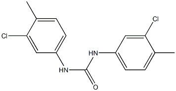 N,N'-bis(3-chloro-4-methylphenyl)urea Struktur