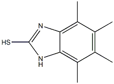 4,5,6,7-tetramethyl-1H-benzo[d]imidazole-2-thiol Struktur