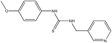 N-(4-methoxyphenyl)-N'-(3-pyridylmethyl)thiourea Struktur