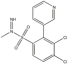 N1-imino(3-pyridyl)methyl-3,4-dichlorobenzene-1-sulfonamide Struktur