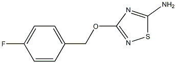 3-[(4-fluorobenzyl)oxy]-1,2,4-thiadiazol-5-amine Struktur