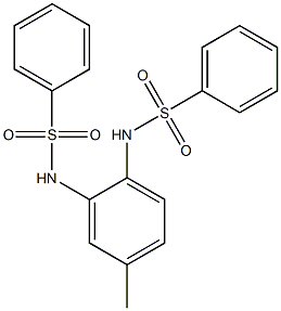 N1-{4-methyl-2-[(phenylsulfonyl)amino]phenyl}benzene-1-sulfonamide Struktur