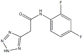 N1-(2,4-difluorophenyl)-2-(2H-1,2,3,4-tetraazol-5-yl)acetamide Struktur