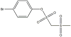 4-bromophenyl (methylsulfonyl)methanesulfonate Struktur