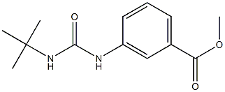 methyl 3-{[(tert-butylamino)carbonyl]amino}benzoate Struktur