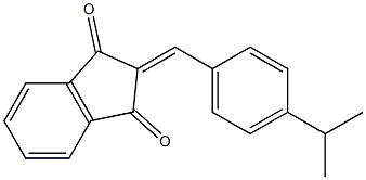 2-[(4-isopropylphenyl)methylene]-1H-indene-1,3(2H)-dione Struktur