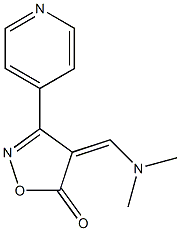 4-[(dimethylamino)methylene]-3-(4-pyridinyl)-5(4H)-isoxazolone Struktur