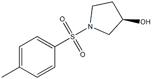 (3R)-1-[(4-methylphenyl)sulfonyl]tetrahydro-1H-pyrrol-3-ol Struktur