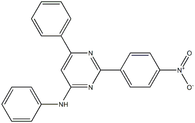 2-(4-nitrophenyl)-N,6-diphenyl-4-pyrimidinamine Struktur