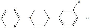 2-[4-(3,4-dichlorophenyl)piperazino]pyrimidine Struktur