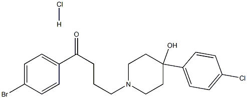 1-(4-bromophenyl)-4-[4-(4-chlorophenyl)-4-hydroxypiperidino]butan-1-one hydrochloride Struktur