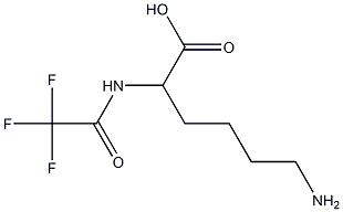 6-amino-2-[(2,2,2-trifluoroacetyl)amino]hexanoic acid Struktur